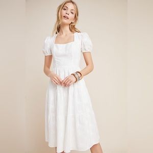GAL MEETS GLAM WHITE BRODERIE DRESS, SIZE 00